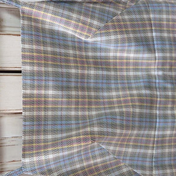 COS, pastel checked/plaid wool blend dress . Euro Sz 32 /US 2 - Picture 3 of 11